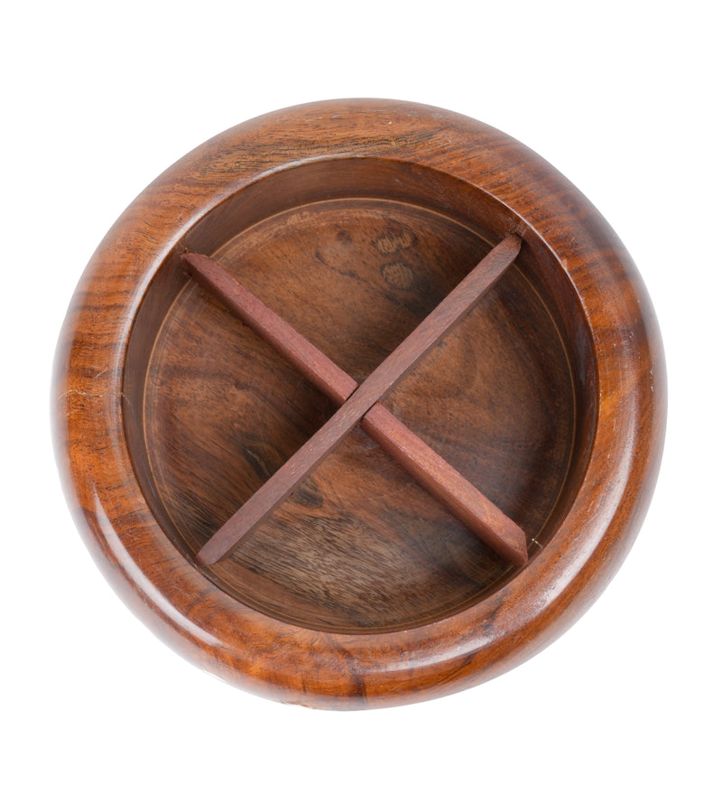 Artisan Utility: Handcrafted Rosewood Spice or Trinket Box