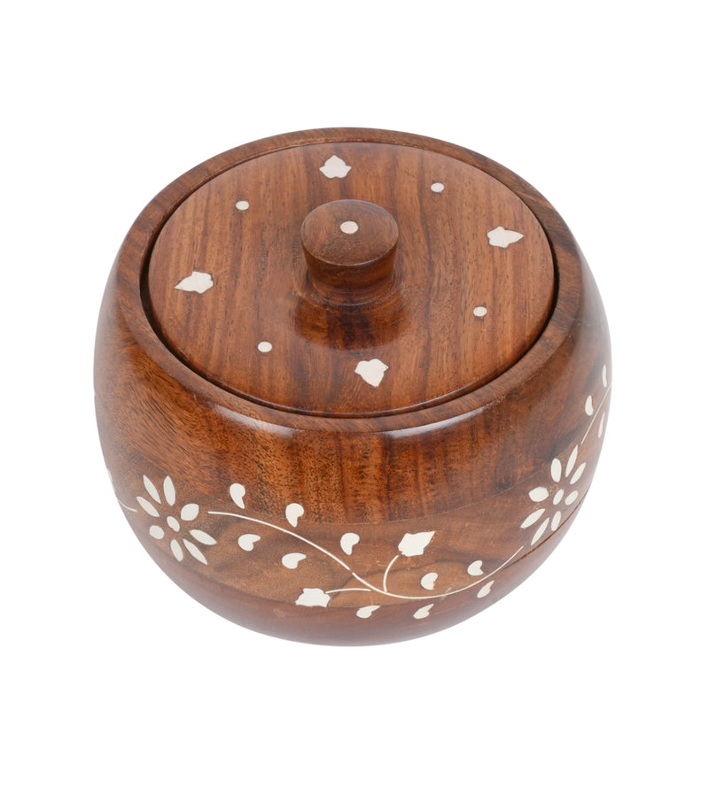 Artisan Elegance: Handcrafted Rosewood Box with Inlay