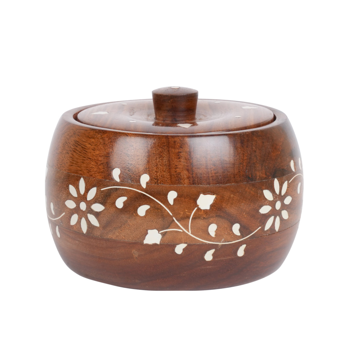 Artisan Elegance: Handcrafted Rosewood Box with Inlay