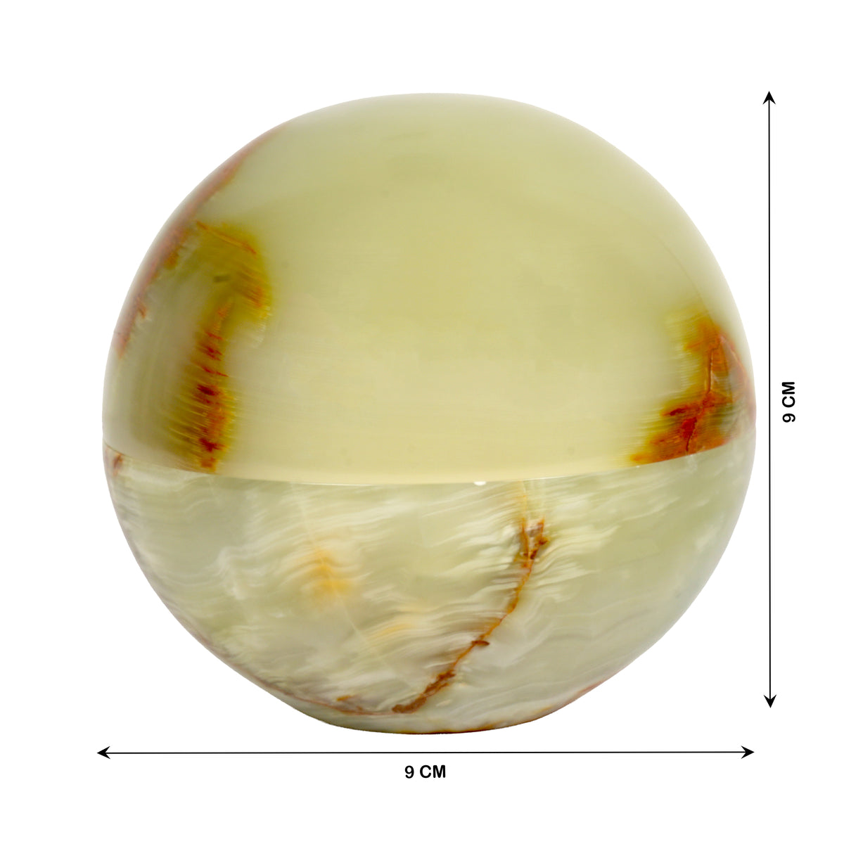 Handcrafted Onyx Candy Box with Lid | Creative Natural Banded Marble Trinket Dish