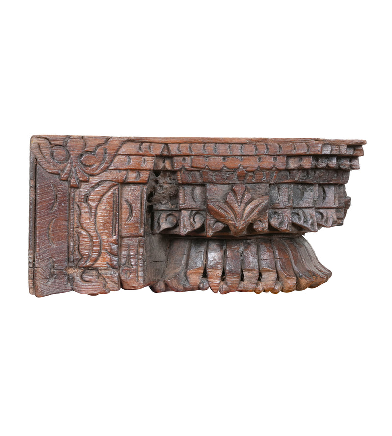 Antique Mango Wood Candle Holder – Handcrafted Elegance from Rajasthan