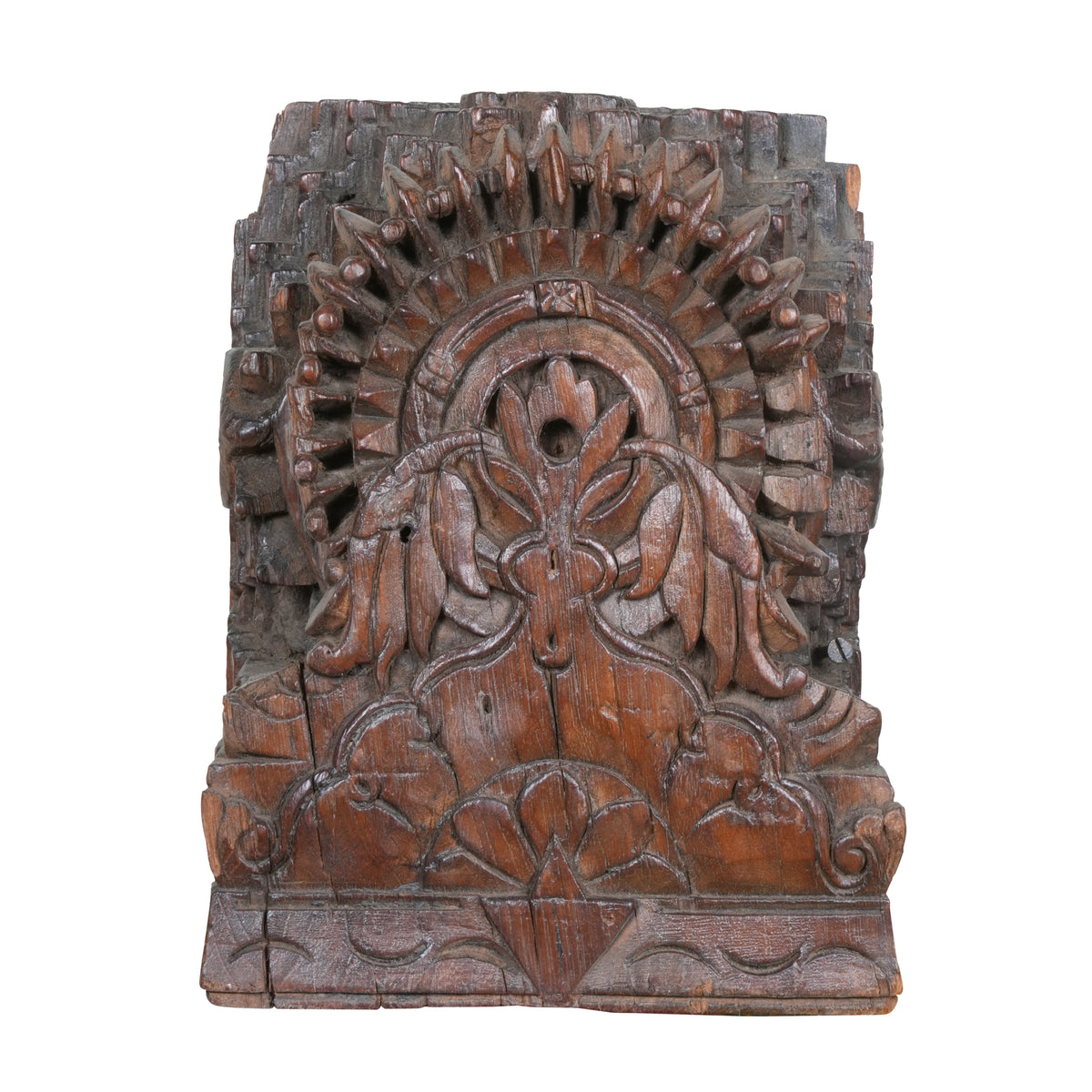 Antique Mango Wood Candle Holder – Handcrafted Elegance from Rajasthan