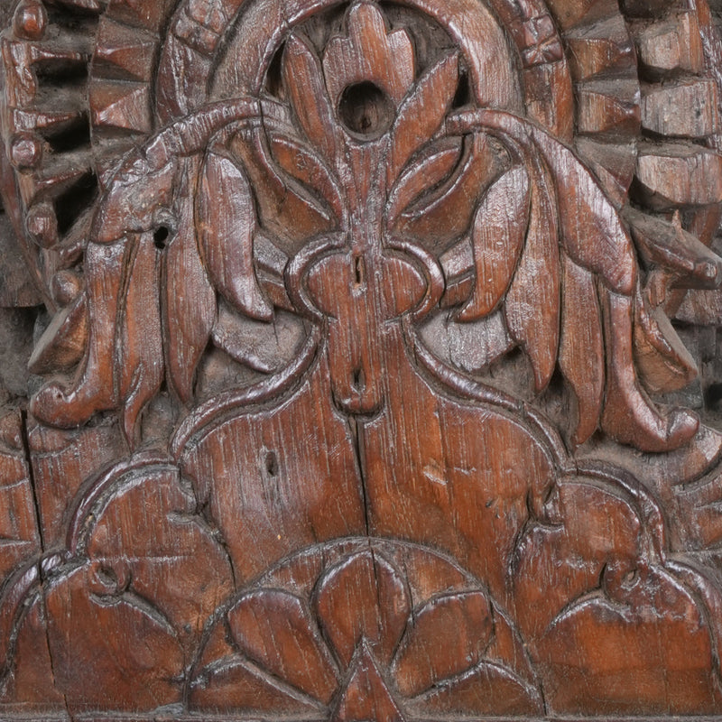 Antique Mango Wood Candle Holder – Handcrafted Elegance from Rajasthan