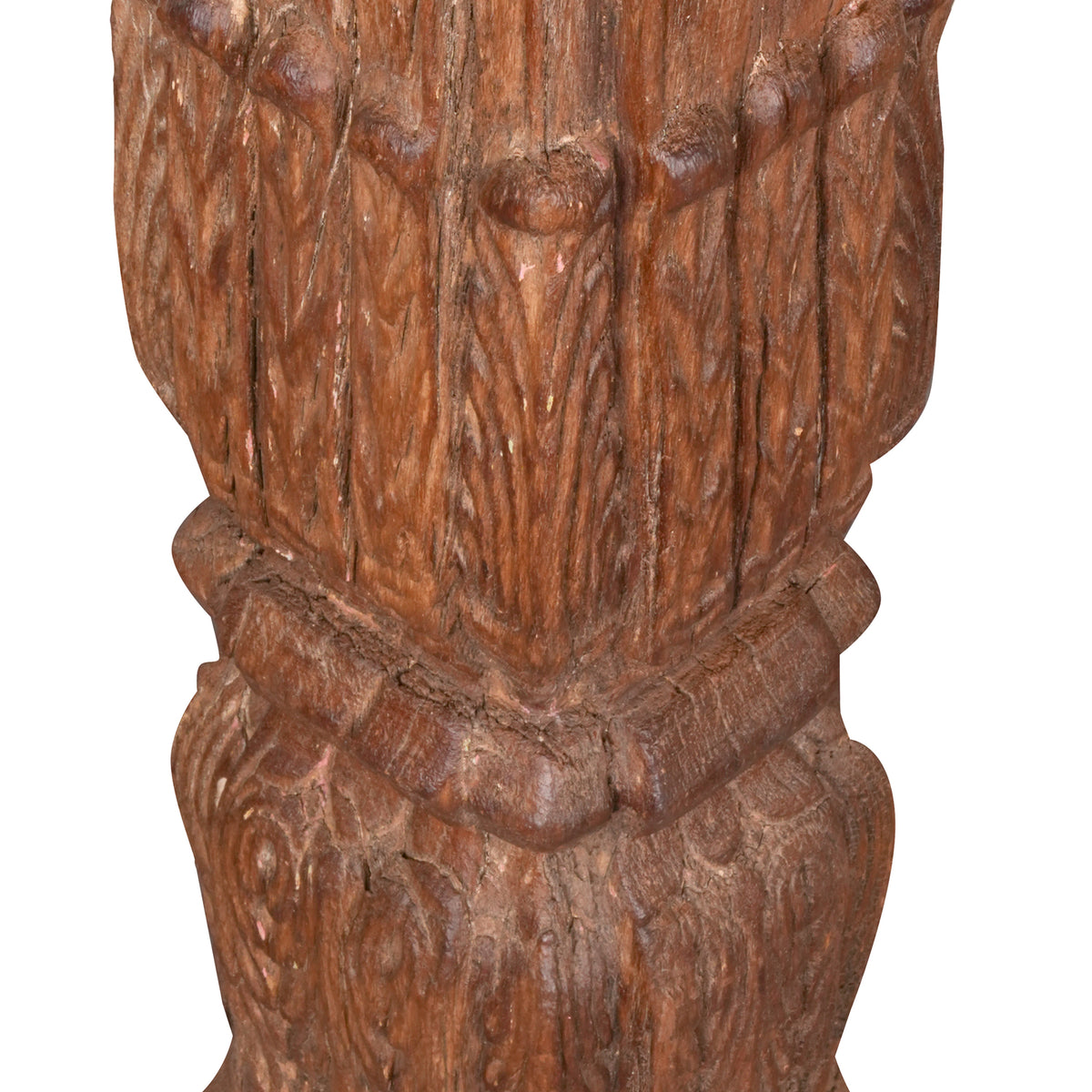 Antique Wooden Candle Holder – Traditional Design with Vintage Appeal