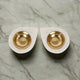 Elegant Marble & Brass Tealight Candle Holder