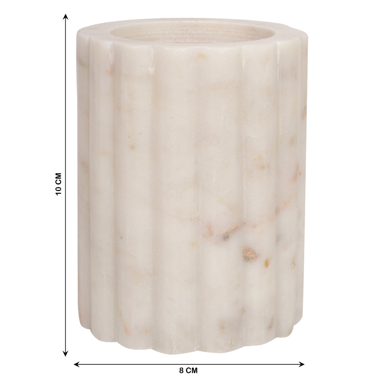 Modern White Marble Bathroom Accessory Set