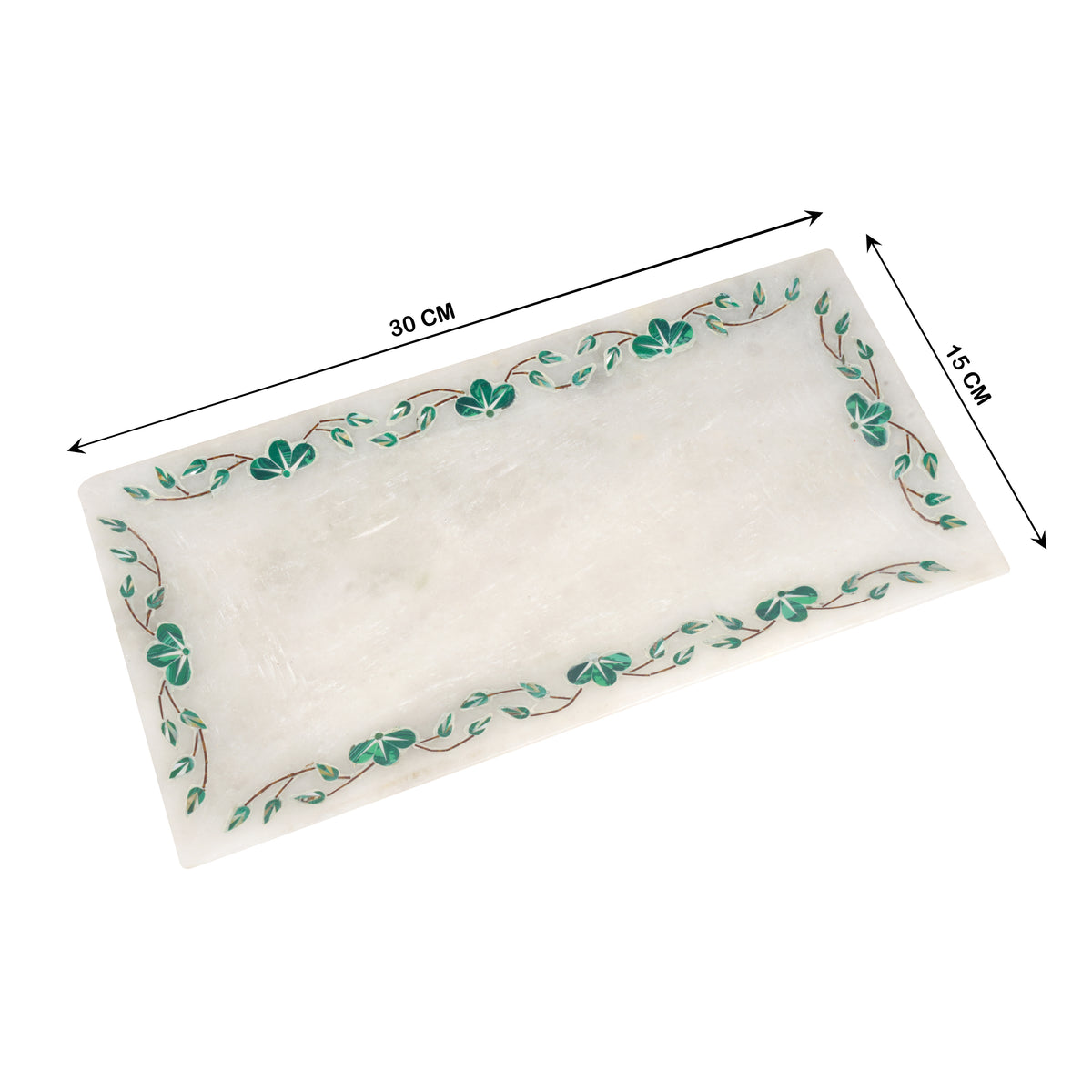 Handcrafted Marble Bathroom Accessory Set with Traditional Inlay Work