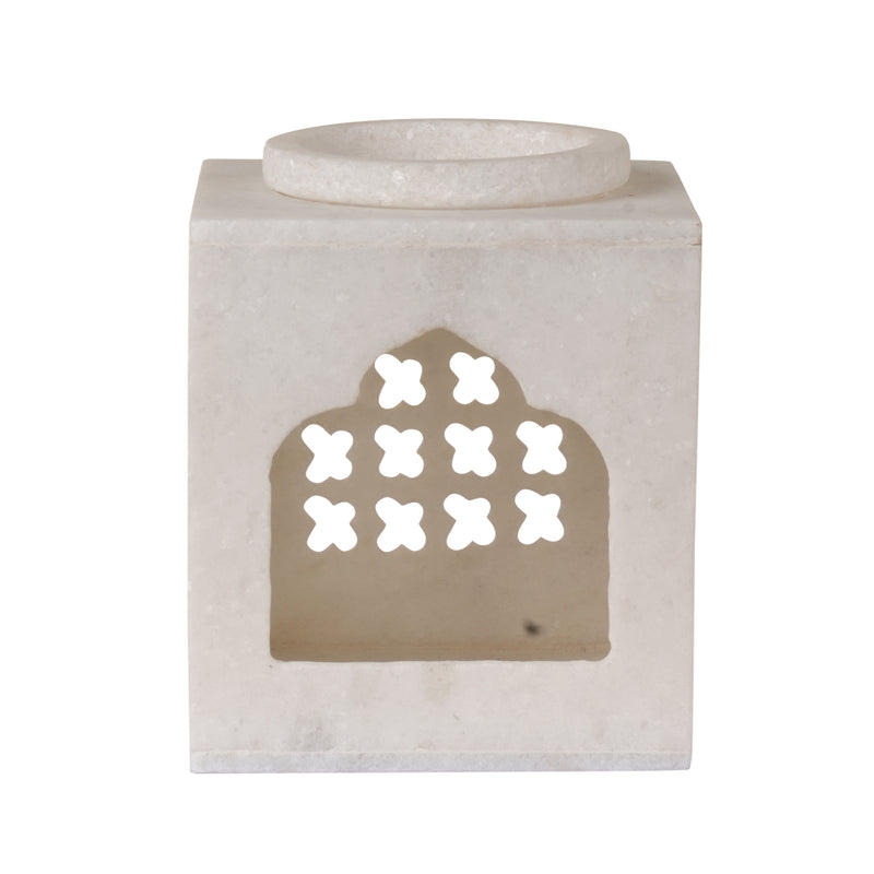 Marble Oil Diffuser with Elegant Carved Design