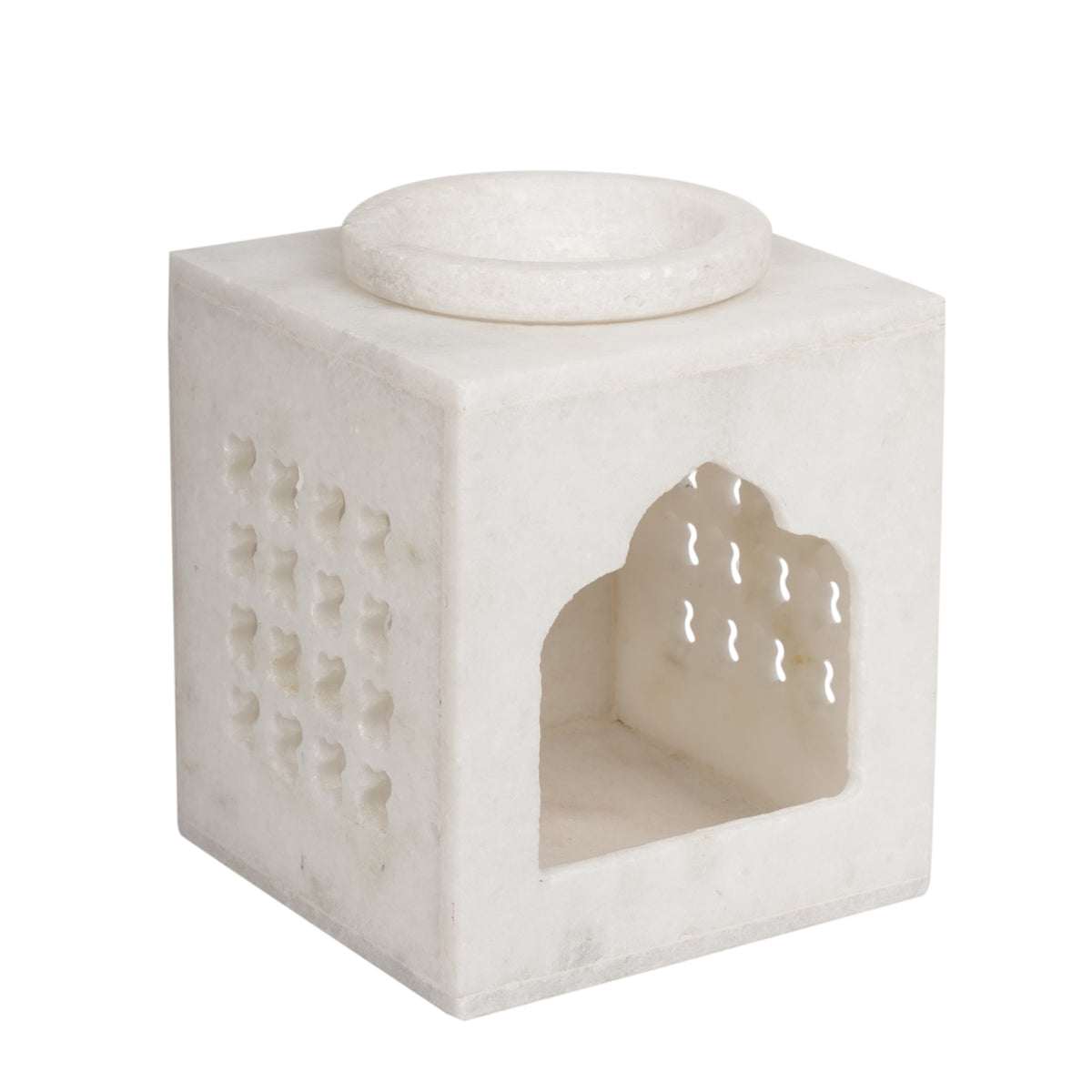 Marble Oil Diffuser with Elegant Carved Design
