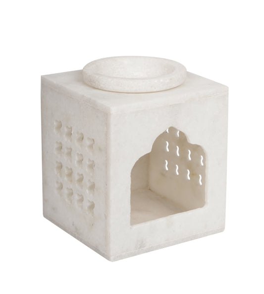 Marble Oil Diffuser with Elegant Carved Design