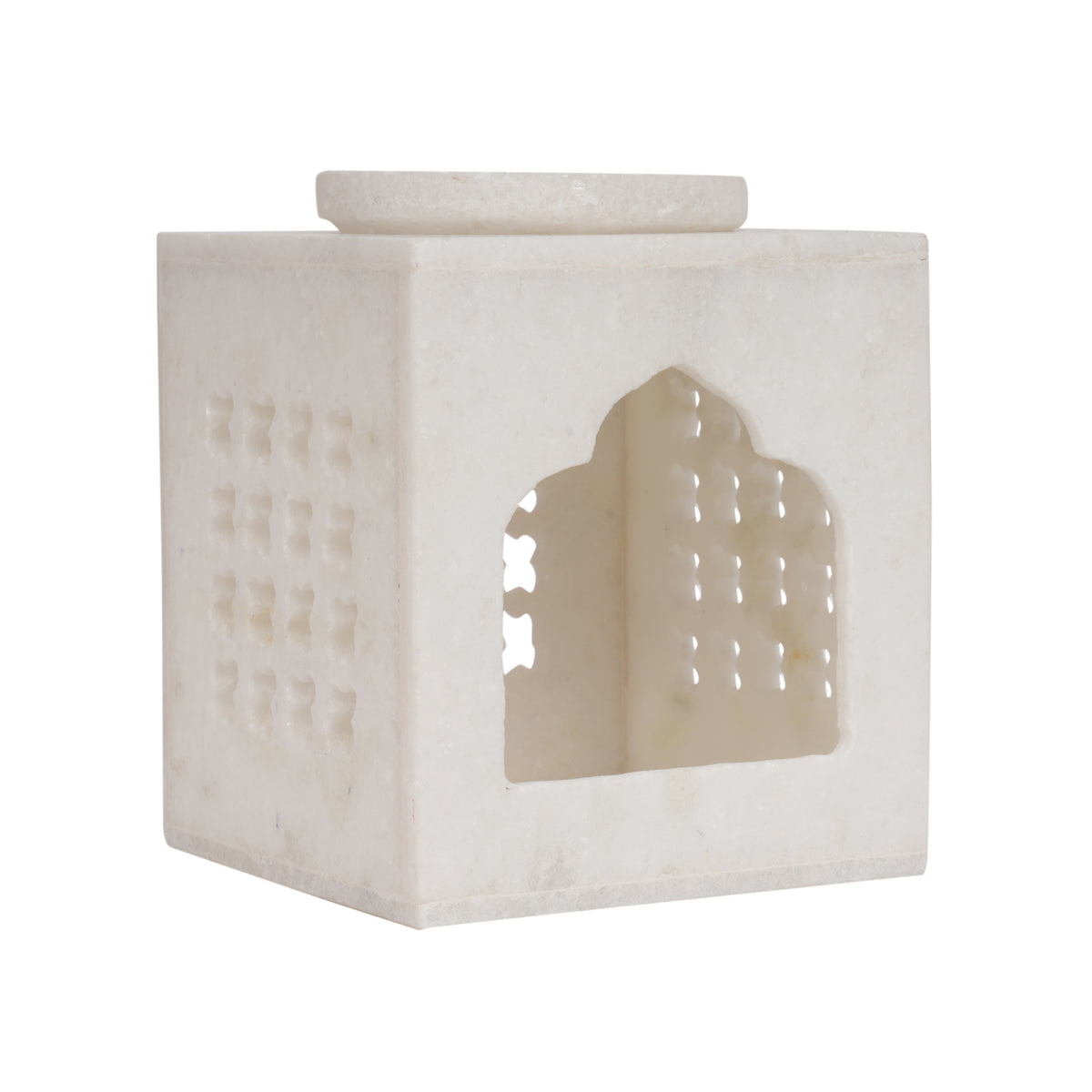 Marble Oil Diffuser with Elegant Carved Design