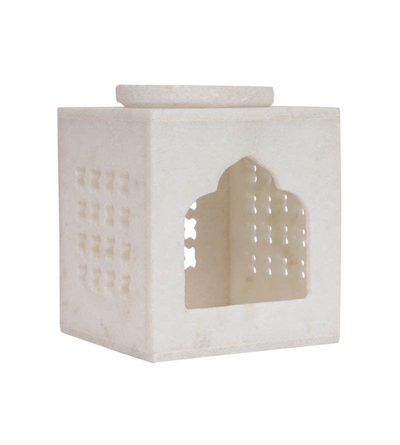 Marble Oil Diffuser with Elegant Carved Design