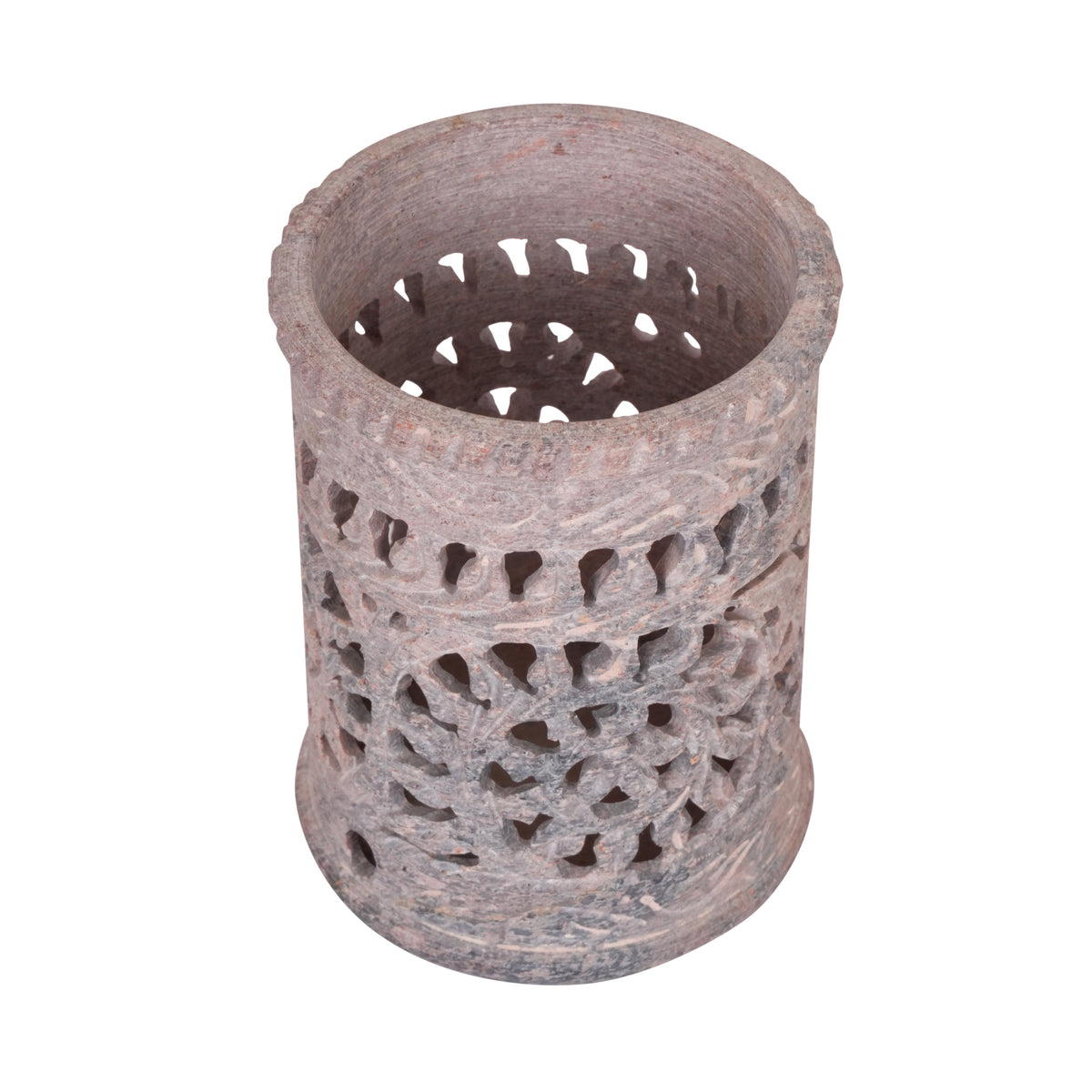 Hand-Carved Marble Jali Multi-Purpose Holder