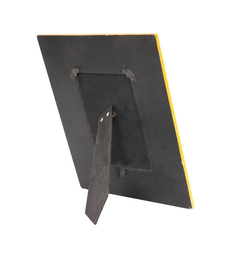 Vibrant Rajasthani Bloom: Hand-Painted Wooden Photo Frame