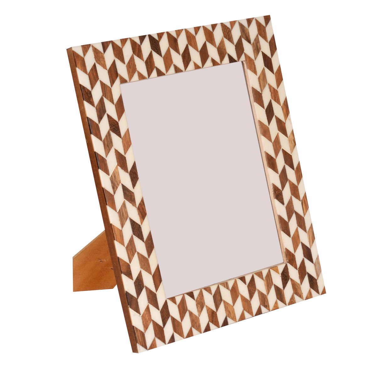 Handcrafted Indian Wooden Inlay Photo Frame | Rajasthani Artisan Decor