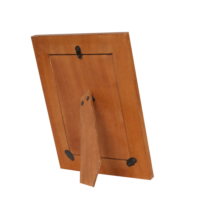 Iridescent Checkerboard Photo Frame: Handcrafted Mother of Pearl Inlay | Timeless Elegance for Your Memories