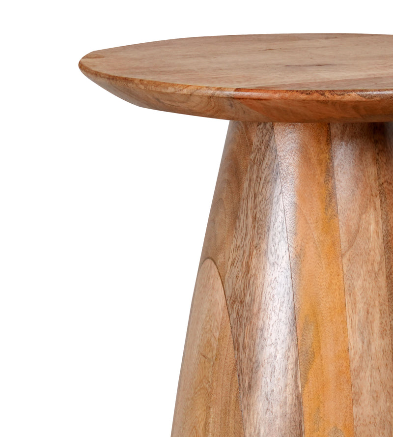 Handcrafted Rajasthani Wooden Side Table – Minimalist Design