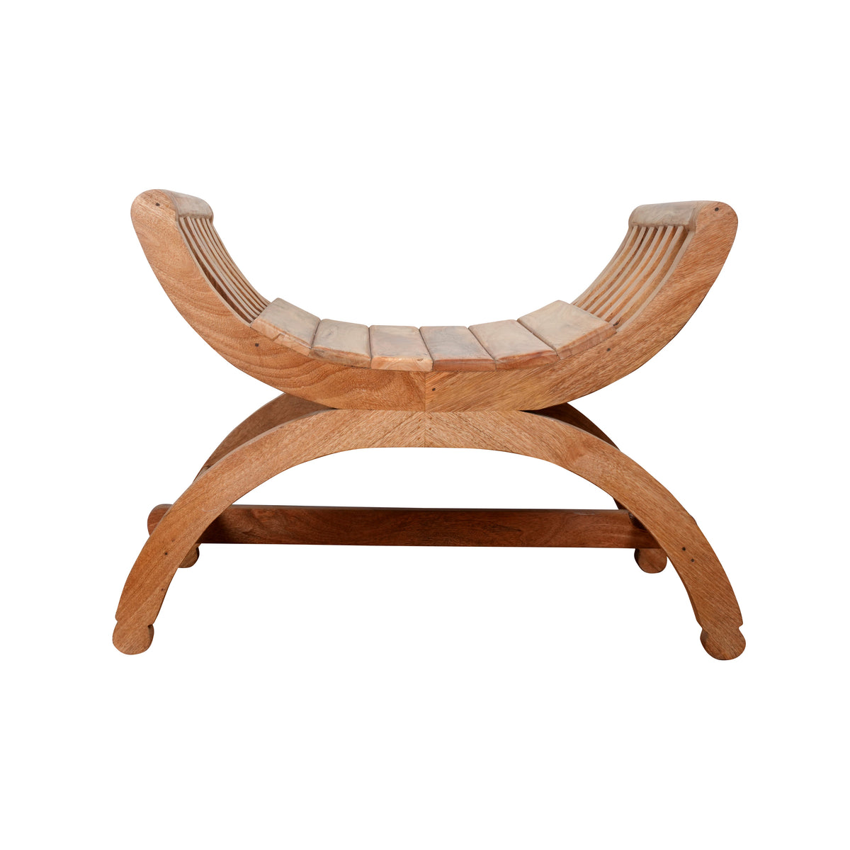 Handcrafted Rajasthani Wooden Stool/Ottoman – Rustic Charm