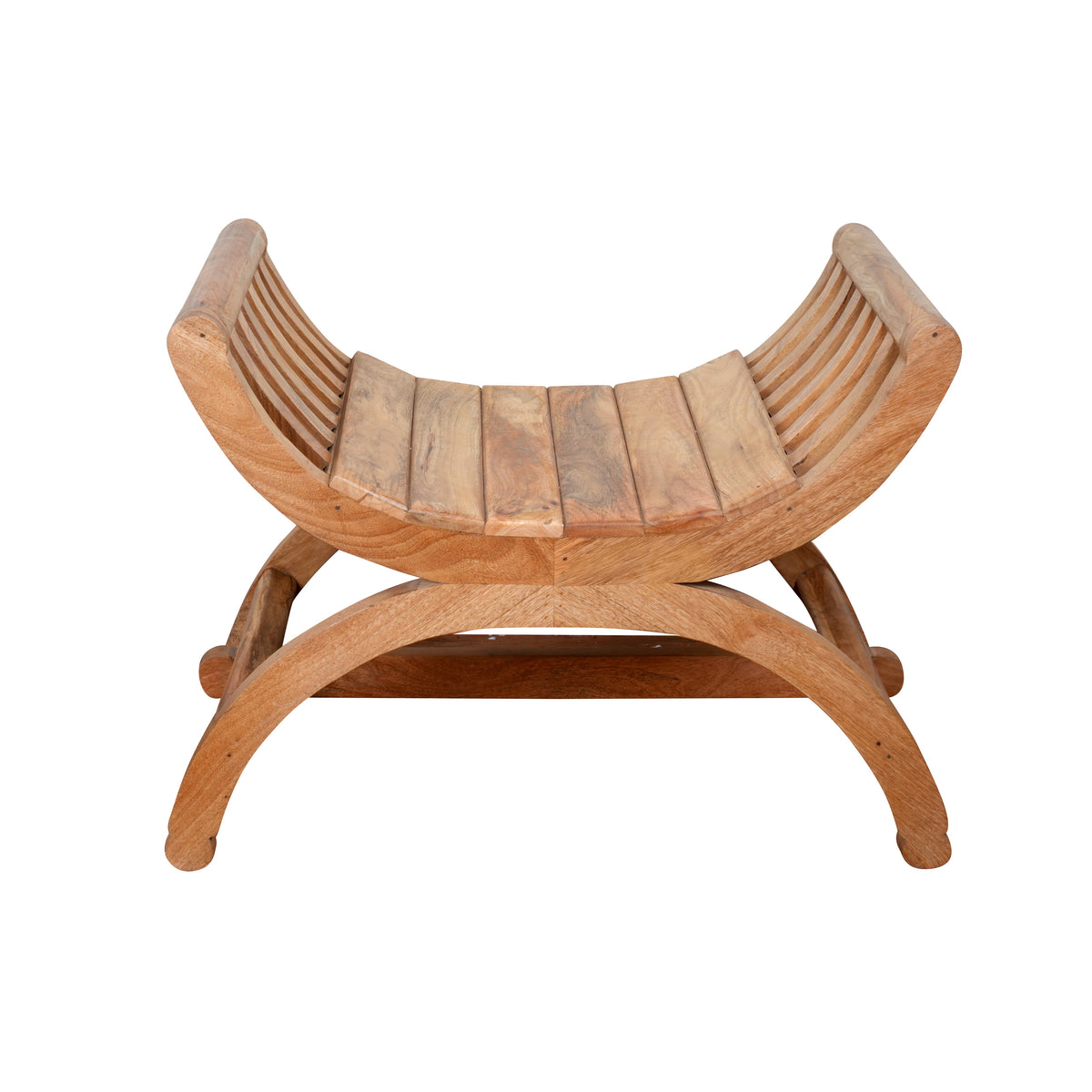 Handcrafted Rajasthani Wooden Stool/Ottoman – Rustic Charm