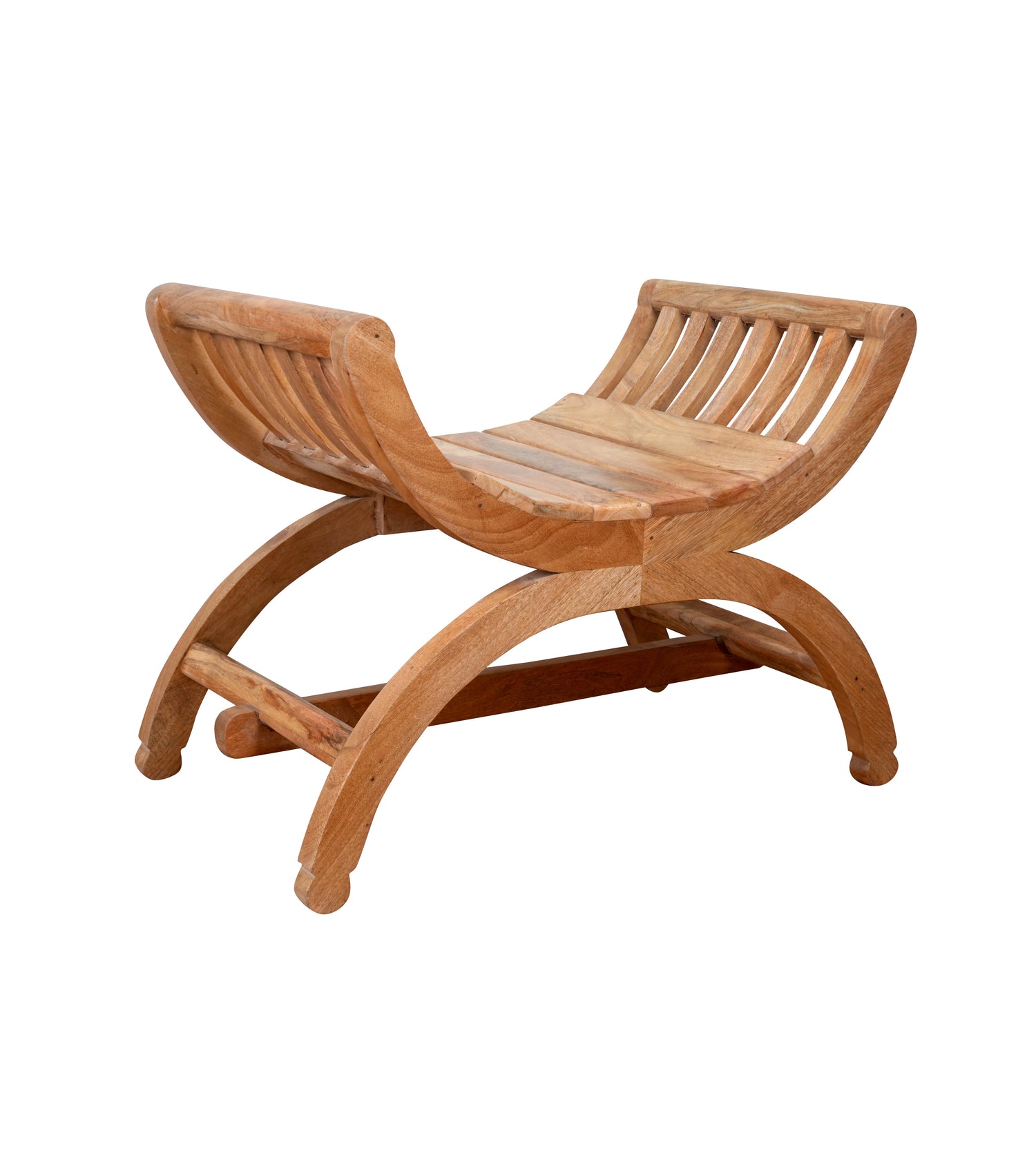 Handcrafted Rajasthani Wooden Stool/Ottoman – Rustic Charm