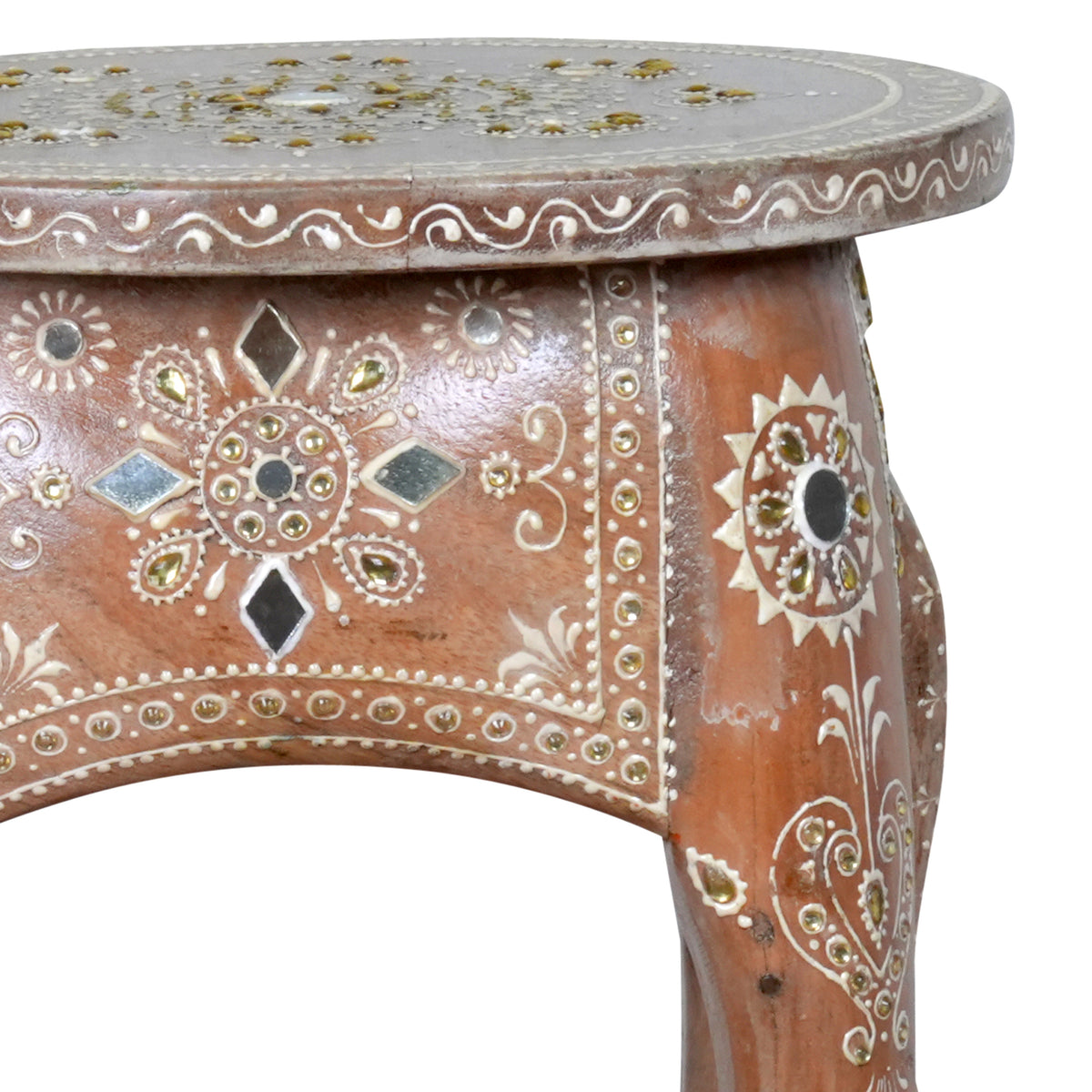 Handcrafted Rajasthani Wooden Elephant Stool – Cultural Charm & Functionality