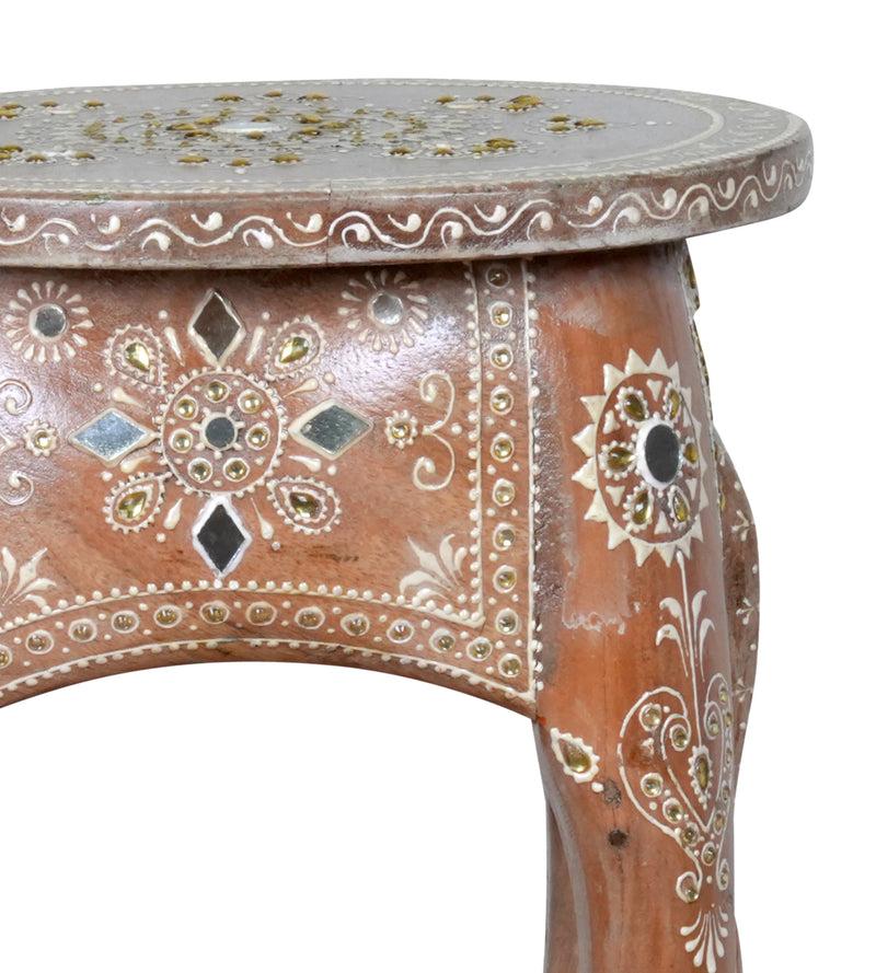 Handcrafted Rajasthani Wooden Elephant Stool – Cultural Charm & Functionality