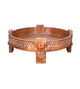 Handcrafted Wooden Coffee Table/Accent Table with Carved Detailing