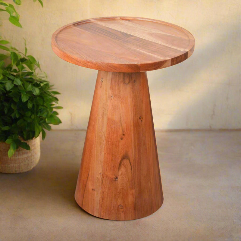 Handcrafted Wooden Side Table – Simple Yet Elegant Design