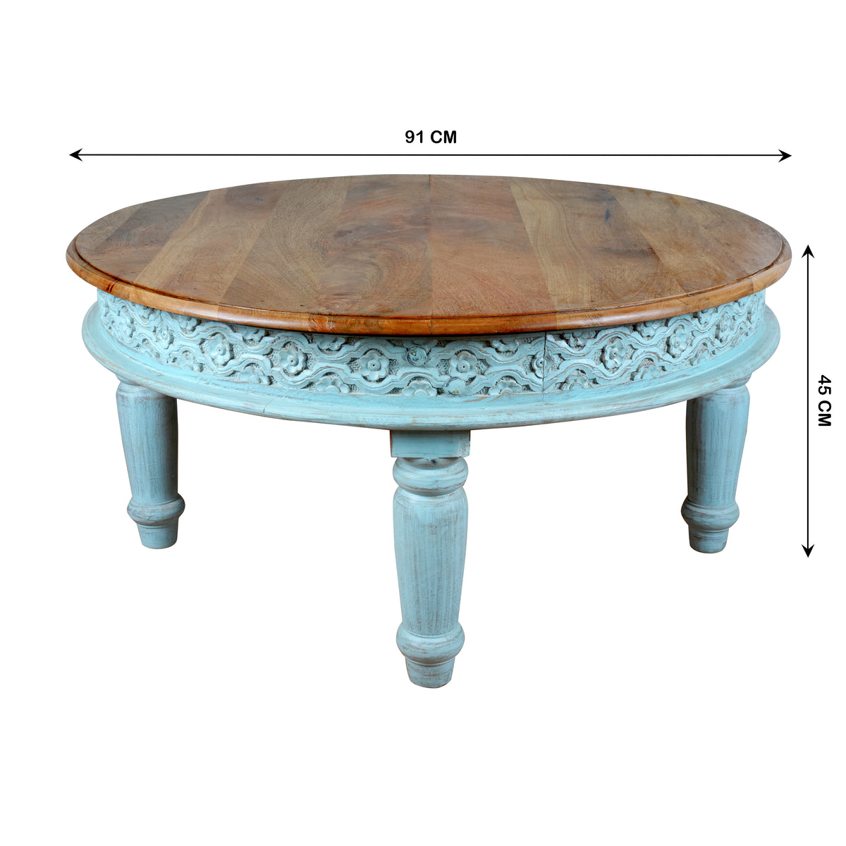 Handcrafted Wooden Coffee Table – Elegant and Timeless Design