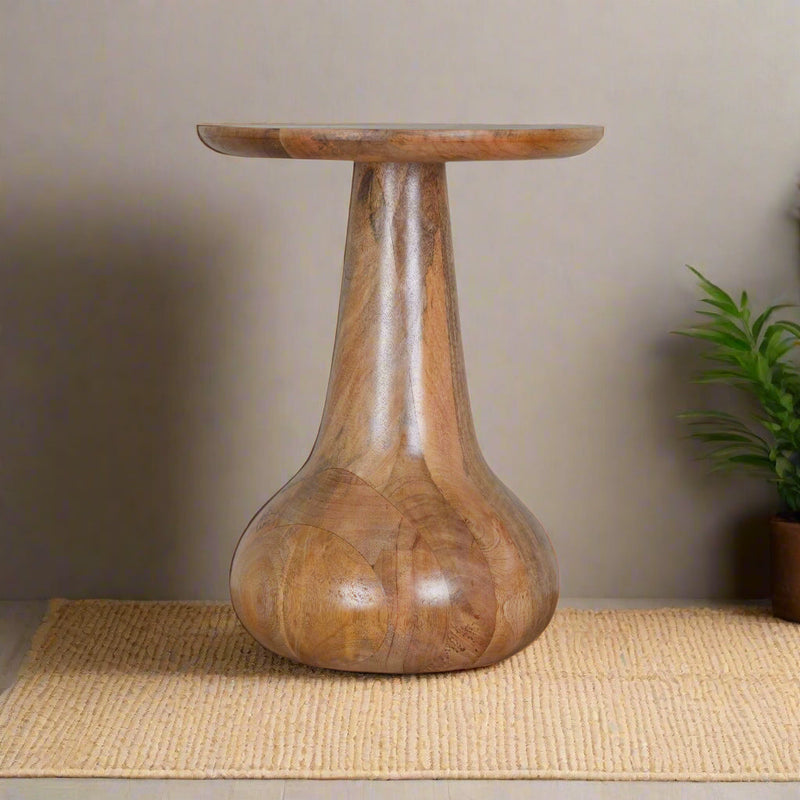 Handcrafted Wooden Side Table – Simple Elegance with Modern Design