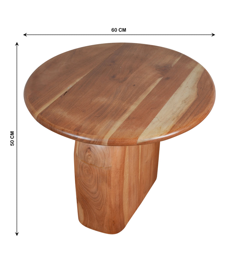 Handcrafted Wooden Side Table – Elegant and Modern Design