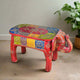 Handcrafted Elephant Stool with Colorful Design – Traditional Rajasthani Craftsmanship