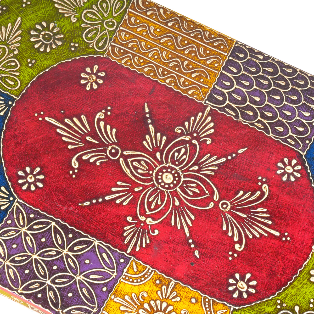Handcrafted Elephant Stool with Colorful Design – Traditional Rajasthani Craftsmanship