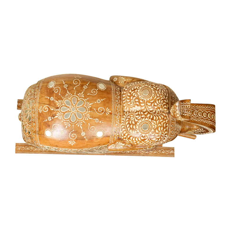 Handcrafted Rajasthani Wooden Rocking Elephant – A Cherished Heirloom