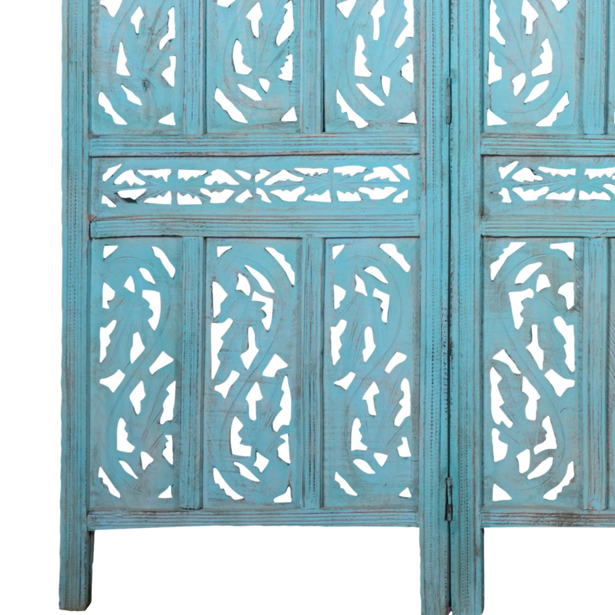 Handcrafted Rajasthani Wooden Room Divider – Intricate Jali Work & Elegant Design