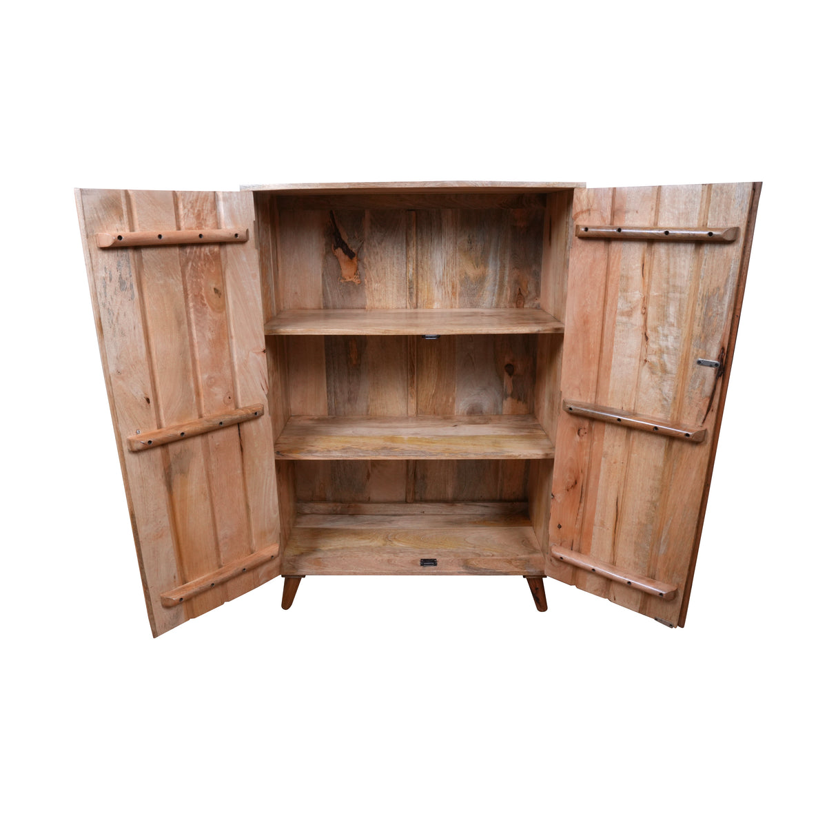 Handcrafted Rajasthani Wooden Storage Cabinet – Exquisite Carved Detailing