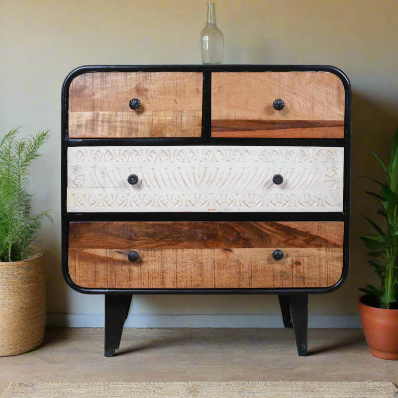 Industrial Style Chest of Drawers - Modern Storage Solution