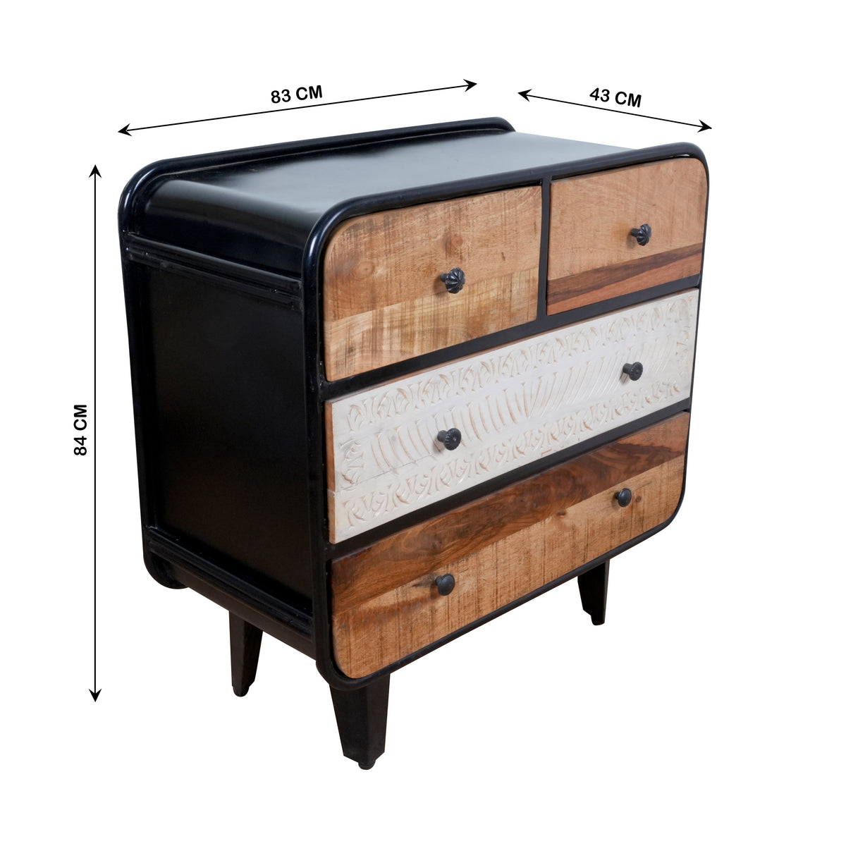Industrial Style Chest of Drawers - Modern Storage Solution