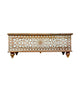 Handcrafted Wooden Storage Chest with Intricate Carving