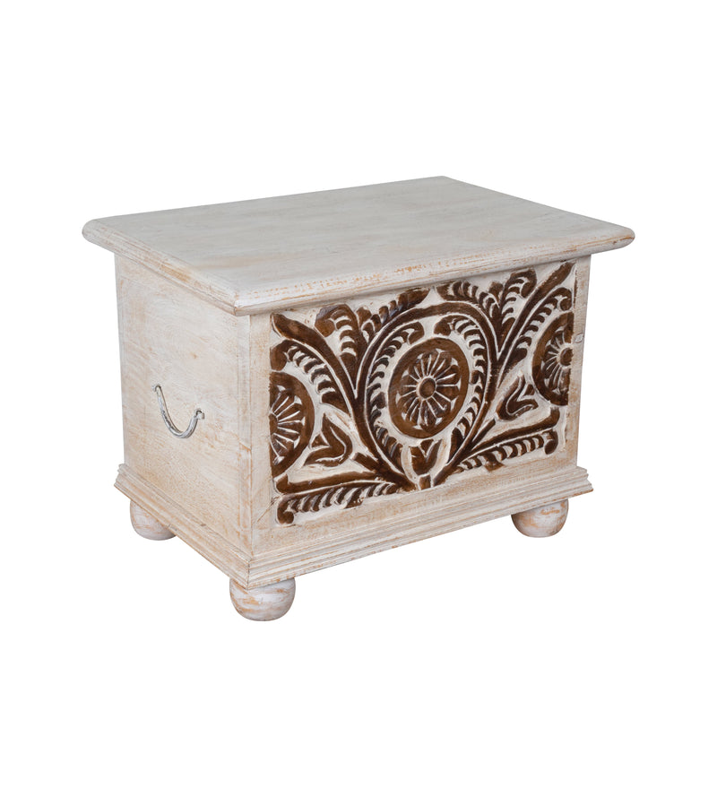 Handcrafted Wooden Storage Chest – A Treasure of Artistry