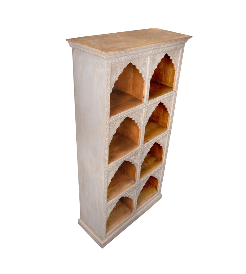 Handcrafted Indian 8 Arch Bookcase/Display Cabinet