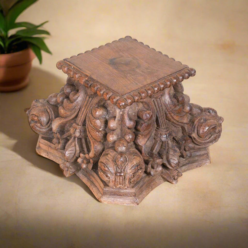 Handcrafted Pedestal – A Majestic Accent from Rajasthan