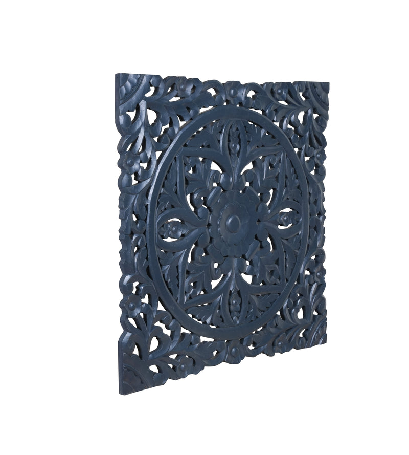 Handcrafted Carved Wall Panel – Intricate Floral & Geometric Design