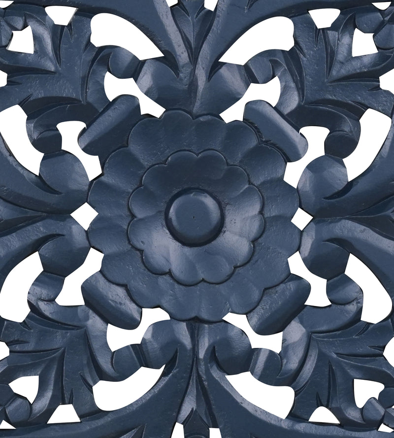 Handcrafted Carved Wall Panel – Intricate Floral & Geometric Design