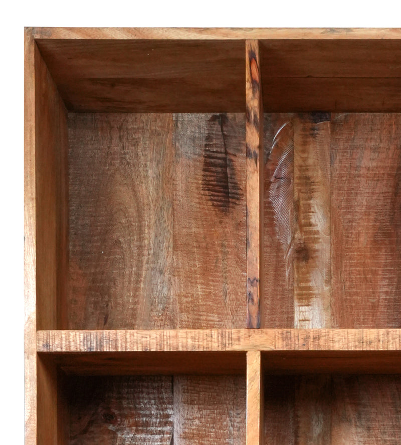Handcrafted Wooden Storage Shelf – Rustic Charm and Practical Design