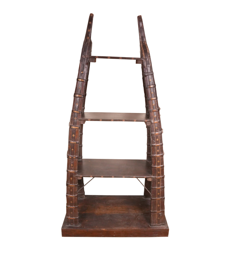 Handcrafted Indian Antique Multi-Tier Shelf – Traditional Design and Heritage Craftsmanship