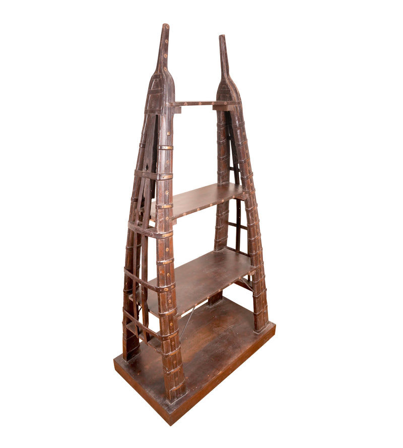 Handcrafted Indian Antique Multi-Tier Shelf – Traditional Design and Heritage Craftsmanship