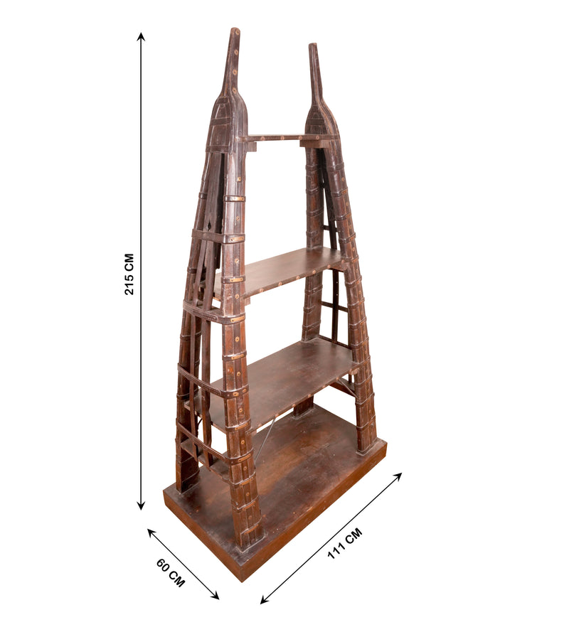 Handcrafted Indian Antique Multi-Tier Shelf – Traditional Design and Heritage Craftsmanship
