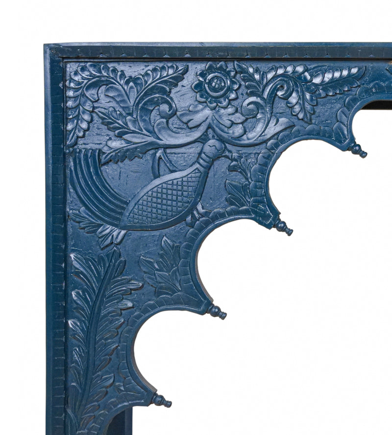 Handcrafted Wooden Console Table – Traditional Indian Carvings with Elegant Design