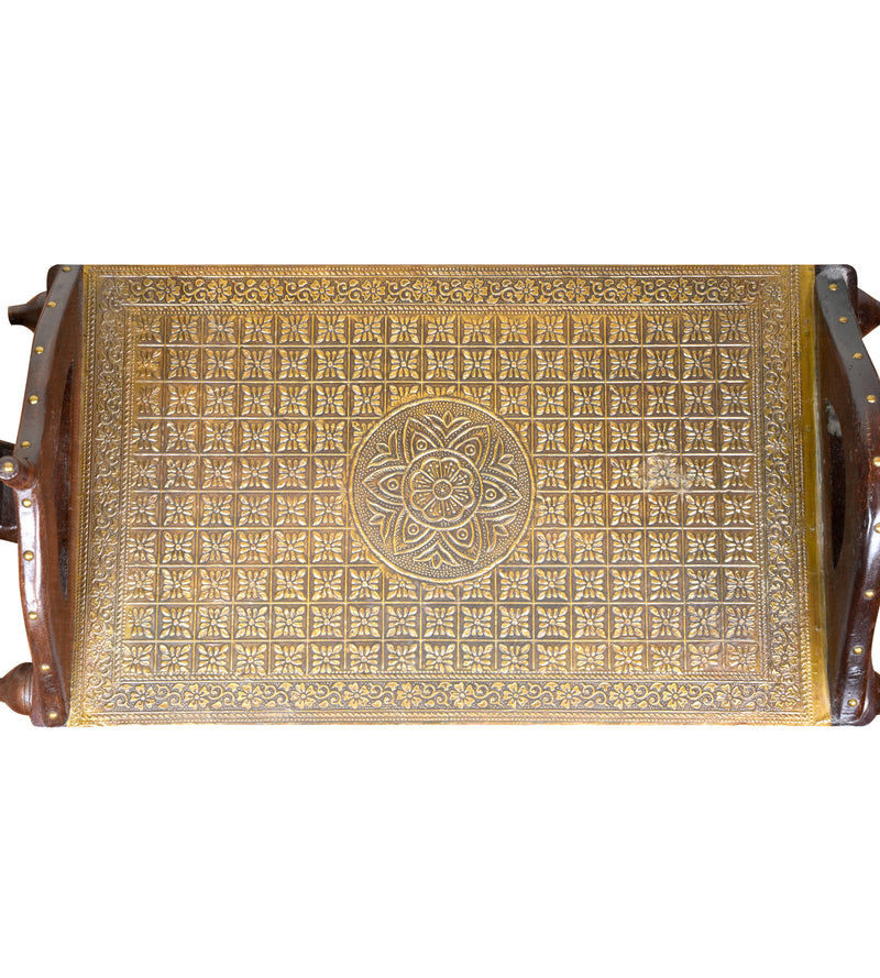 Handcrafted Wooden Horse Bench – Traditional Rajasthani Design